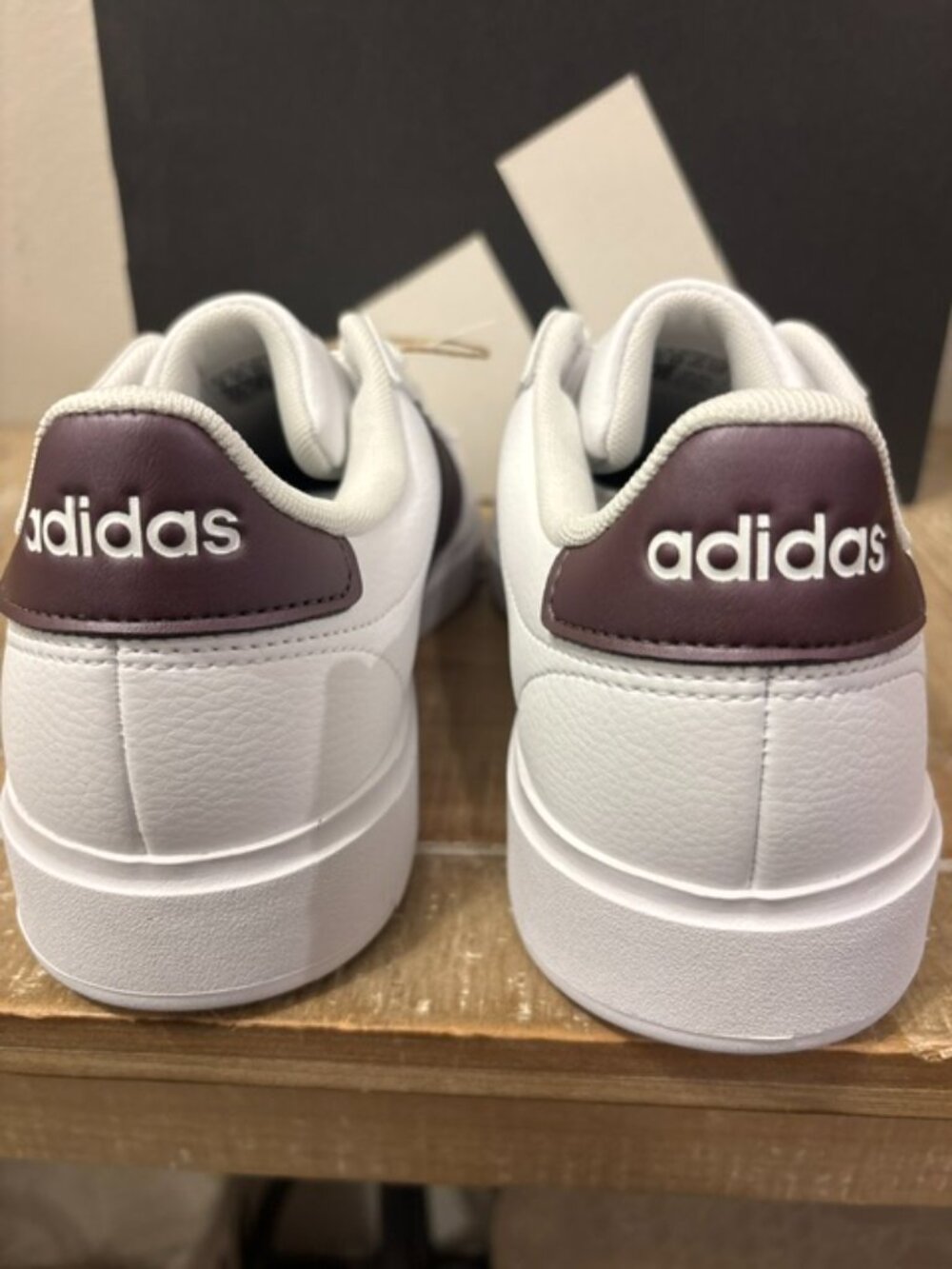 NEW Adidas Grand Court 2.0 Sneakers White Aurora Metallic Women Multiple Sizes - Picture 2 of 6